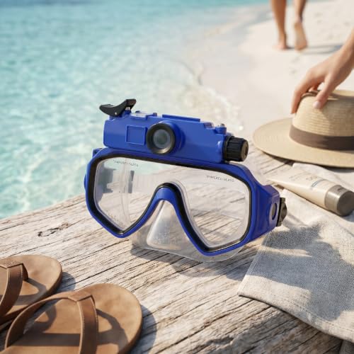 Gafas de buceo con cámara 2K para hacer snorkel y grabar arrecifes a 30m 5