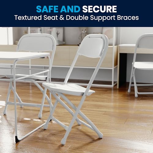 Flash Furniture 10-Y-KID-WH-GG Timmy Kids Plastic Folding Chairs thumb #6