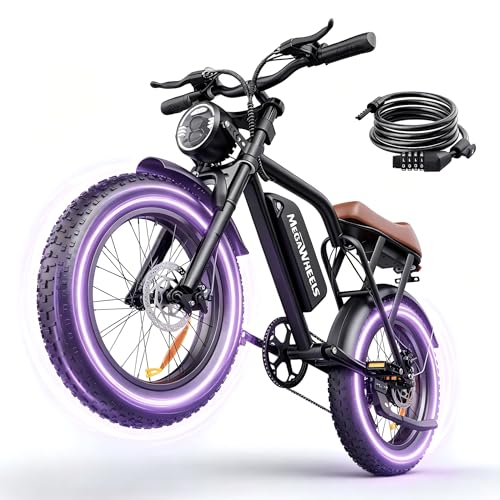 MEGAWHEELS Electric Bike, 2200W Peak Motor, 32MPH, 75 Miles Max