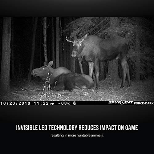 Spypoint Force-Dark Trail Camera 42 Led Infrared Flash Game Camera With 80-Foot Flash And 110-Foot Detection Range 12Mp 0.07-Second Trigger Speed #TOP4