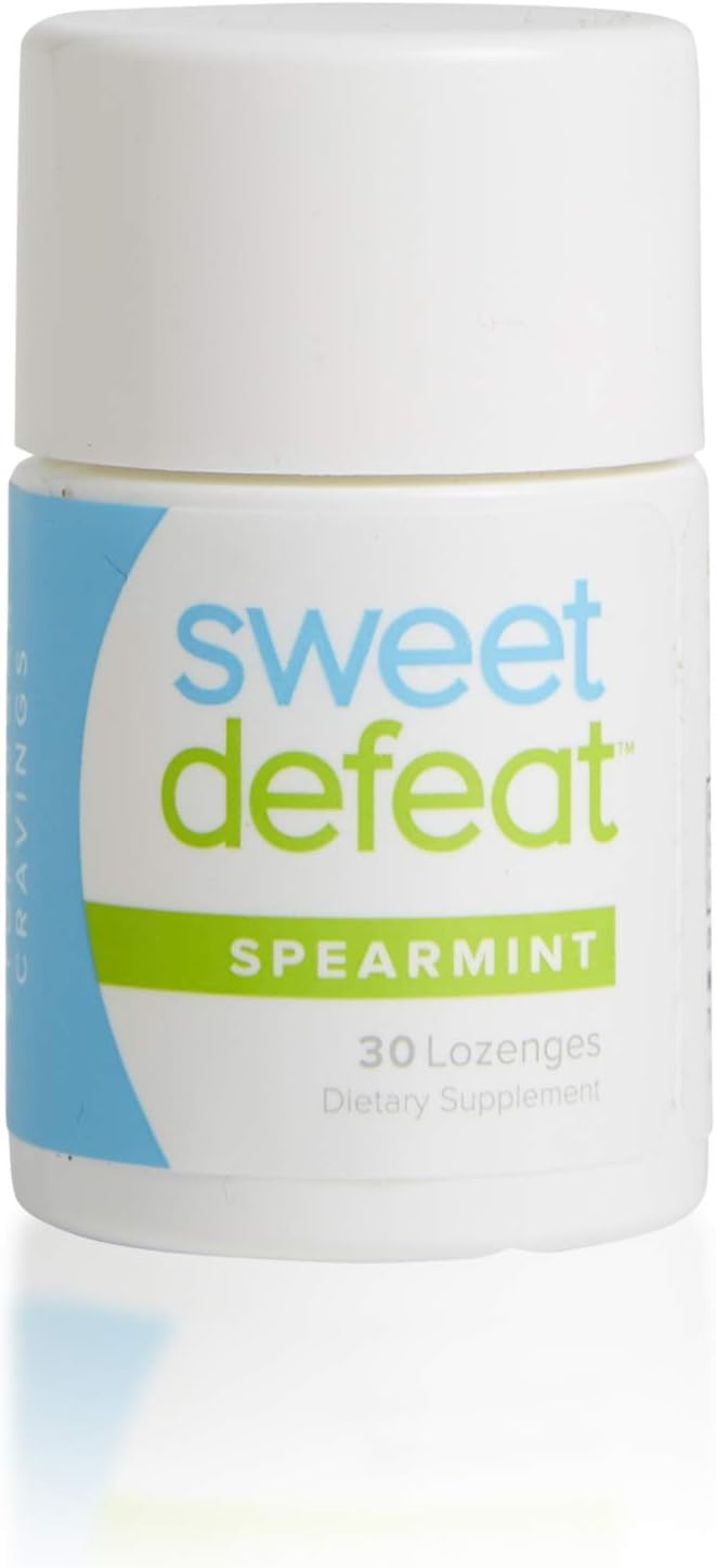 Sweet Defeat Anti Sugar Lozenges - Stop Sugar Cravings - Clinically Proven Gymnema Sylvestre Lozenges - Mint Flavor - 30 Lozenges