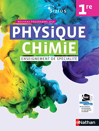 Physique-Chimie Sirius 1re - manuel élève (nouveau programme 2019)