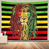 Es ist sehr praktisch, diesen Rastafari-Hippie-Kunst-Wandteppich mit einigen Reißnägeln oder Haken an Ihrer Zimmerwand aufzuhängen. Handwäsche in kaltem Wasser, maschinenwaschbar. Verwenden Sie keine Bleichmittel.