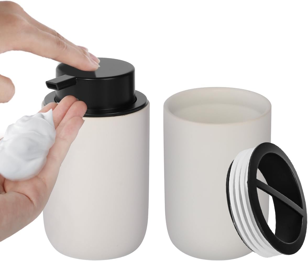 BosilunLife Bathroom Toothbrush Holder - Ceramic Toothbrush - View #2