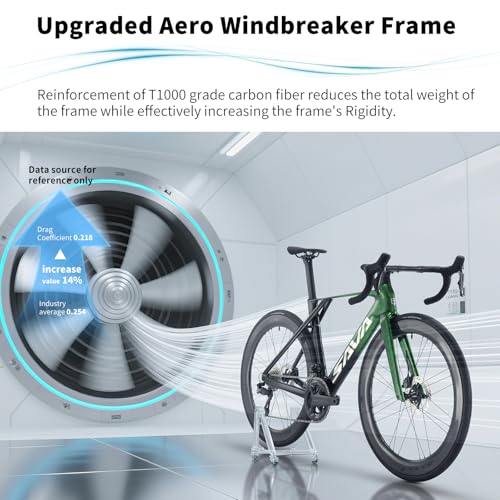 SAVADECK SLR8-Ultegra Full Carbon Road Bike, Carbon Fiber