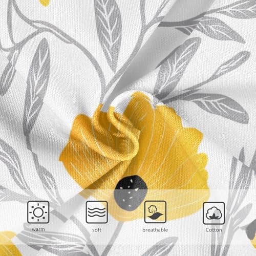 Yellow Flowers Toddler Girls Underwear 2t Cotton Panties Little Girl Cartoon Underpants Briefs3