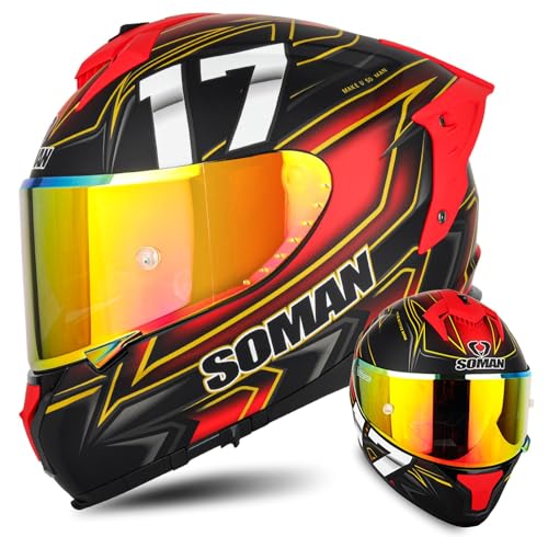 Casque de moto modulaire léger avec double visière solaire anti-reflet pour route et VTT