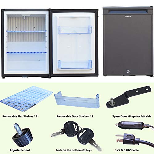 Smad Compact Mini Fridge Quiet No Noise Absorption Refrigerator with