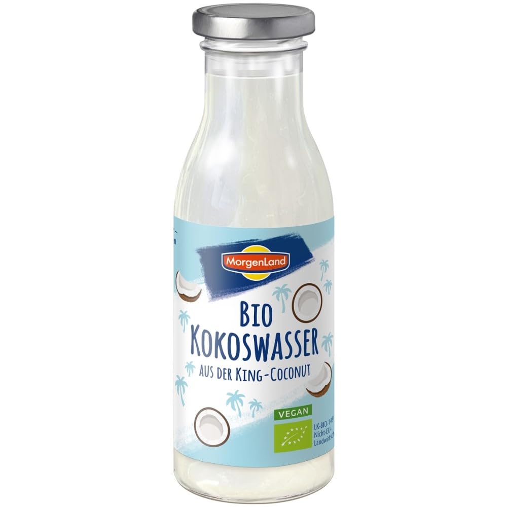 MorgenLand Kokoswasser, Einweg-Glasflasche, 200ml (6)