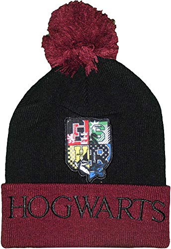 Coole-Fun-T-Shirts Harry Potter Mütze original Pudelmütze Hogwarts warme Wintermütze Jugentdiche und Erwachsene Cover