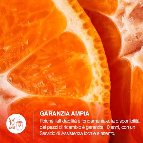 H.Koenig AGR80 Spremiagrumi elettrico professionale con bracccio in acciaio inox, senza BPA, automatico, potente, beccuccio antigoccia, componenti lavabili in lavastoviglie, 160W - immagine 6