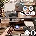 Gueray CD Player with HiFi Stereo Sound Vintage CD Player Bluetooth CD Raido Player with Speakers & FM Radio Retro Support USB & AUX Playback for Audio Books