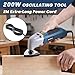 Enventor 200W Oszillationswerkzeug, 22000RPM, 3° Oszillationswinkel, Oszillierendes Multifunktionswerkzeug mit 1 Schaber, 1 Sägeblatt und 16 Schleifpapieren zum Schneiden, Schnitzen und Polieren