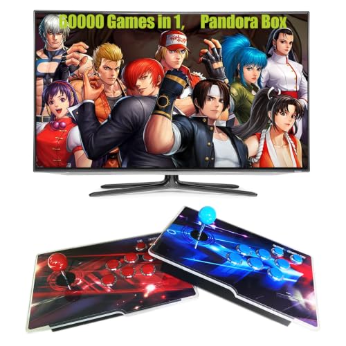 Akaxi Pandora's Box Console 60000 Arcade Games in 1, Two Separate joysticks,Retro Game Machine for...