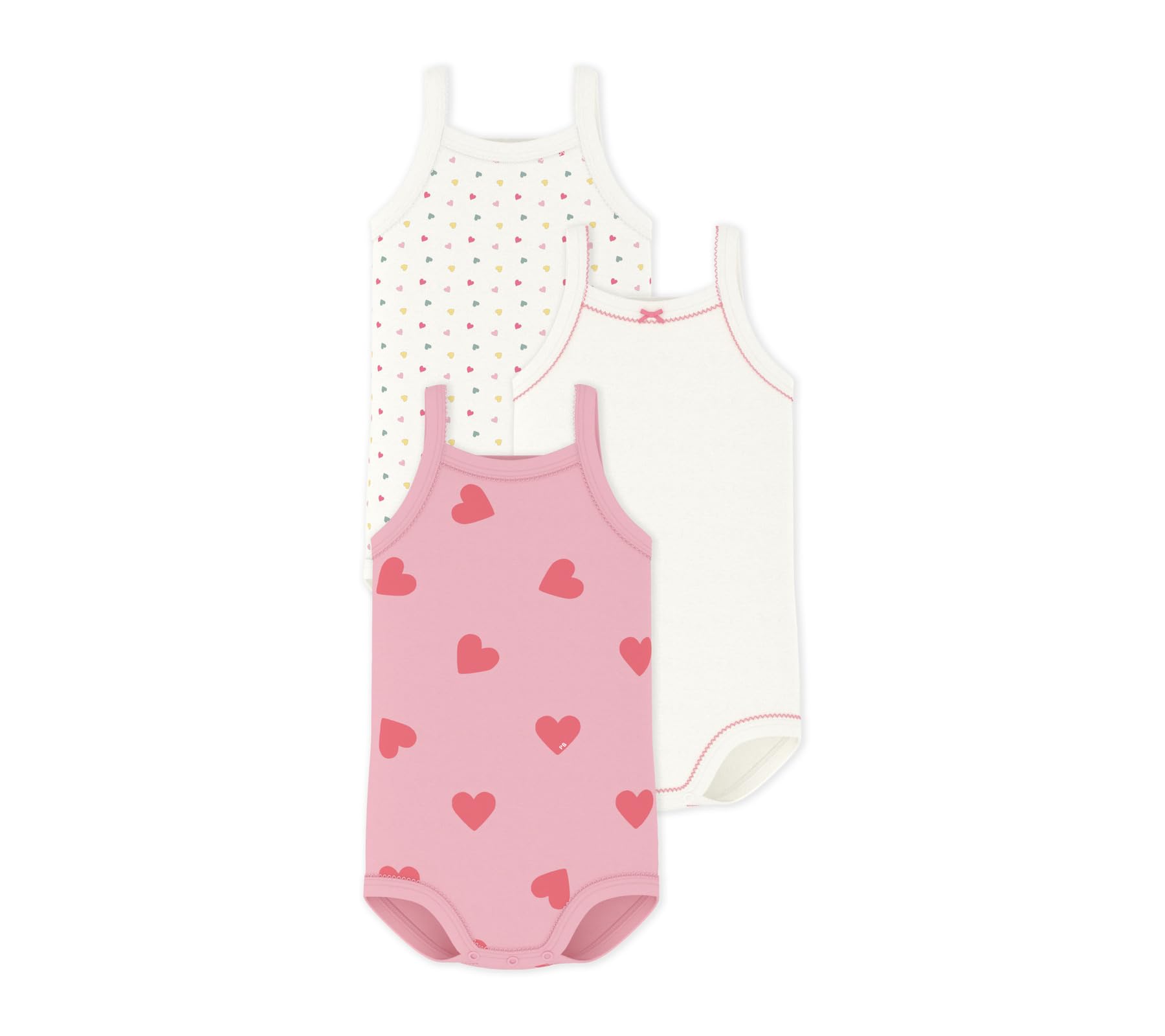 Petit Bateau A0fs1 Biancheria intima GIORNO Bimba 0-24 (Pacco da 3)