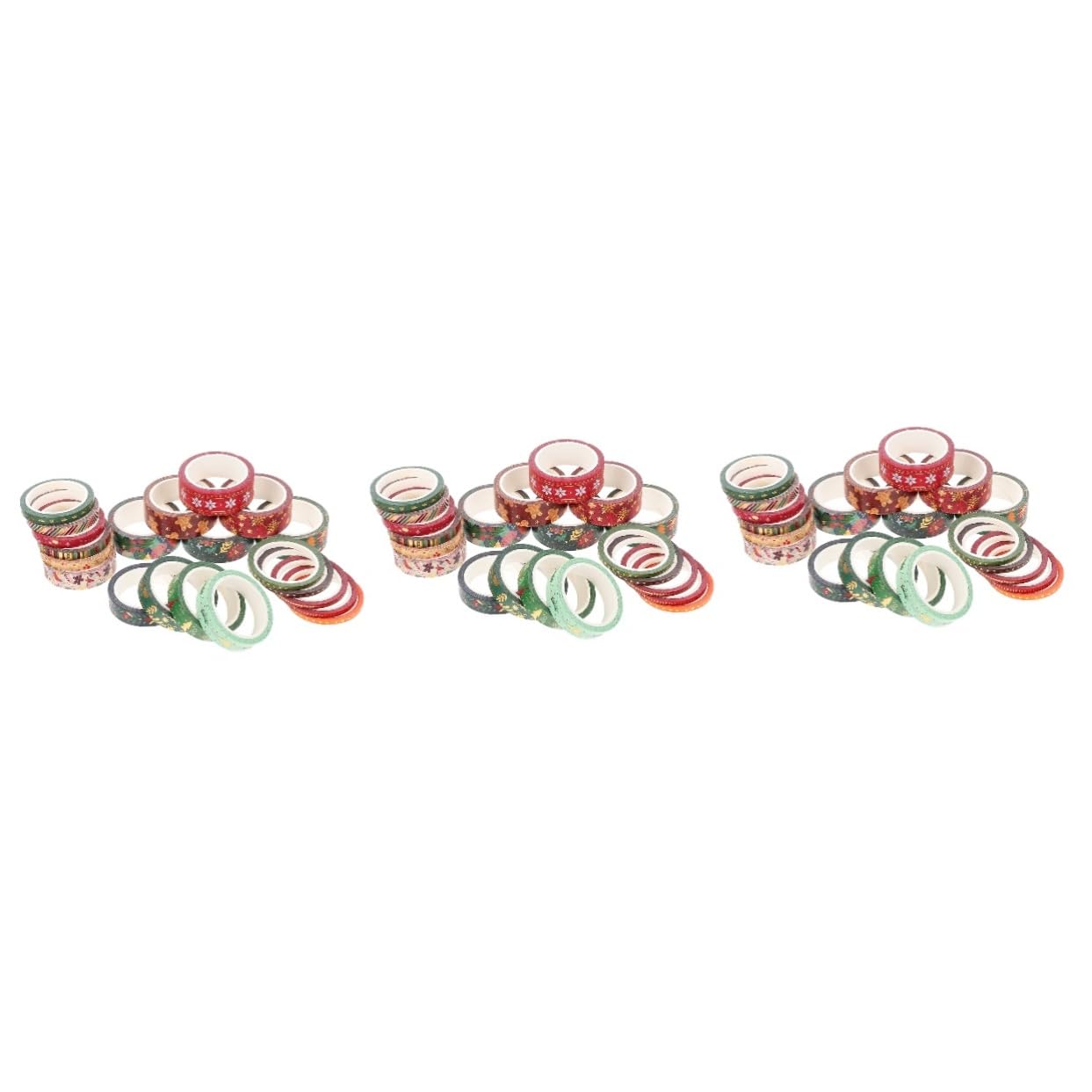 Operitacx 3 Series Cinta Washi Navideña Cinta Decorativa Para Manualidades Cinta De Manualidades Navideñas Decorativo Cintas Decorativas Cinta De Envolver Pegatinas Papel Japones 21 Rollos*3