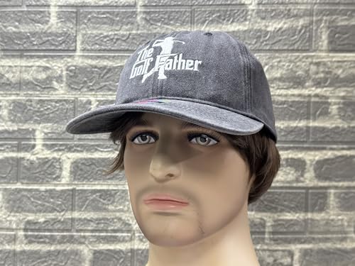 Image of Embroidered Adjustable Baseball Hat for Men Women, Washed Cotton | Premium Embroidery Design, Adjustable Metal Buckle Closure, Simple Lifestyle Wear