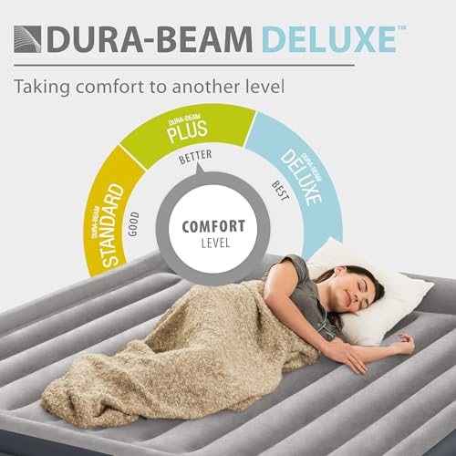 INTEX King Air Mattress, Dura-Beam Plus 16.5" Inflatable Bed with Built-in Pump - Image 5