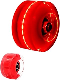 HDNSAUD Roller Skate Wheels 1PC Light Up Quad Roller Skate Wheels Luminous Light Up Quad Roller Skateboard Wheels with Bea...