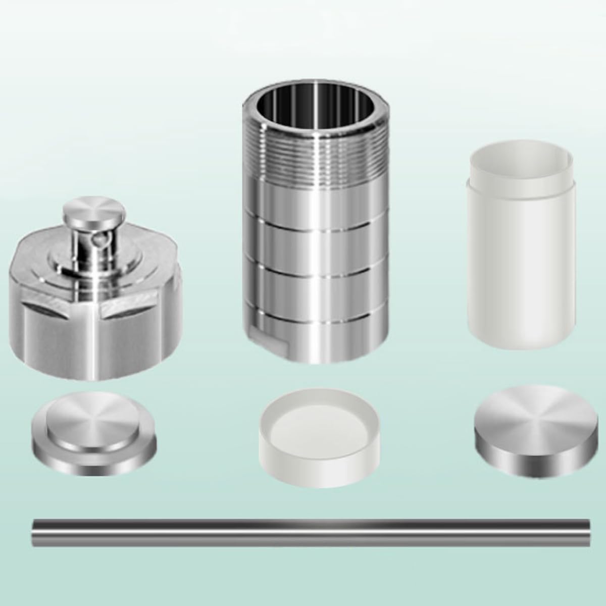 Réacteur hydrothermal autoclave avec revêtement en polytétrafluoroéthylène en acier inoxydable 304 pour processus hydrothermal de laboratoire