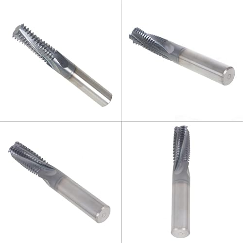 Miniatura 4 de findmall Molino de extremo de carburo helicoidal de 5/8-11 pulgadas con recubrimiento Tialn de 4 flautas 14 de longitud de corte (1.273) apto para