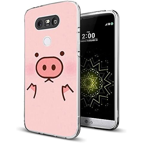 Pig Case for LG G5,Gifun [Anti-Slide] and [Drop Protection] Soft TPU Flexible Protective Case Compatible with LG G5 - Pig Cover
