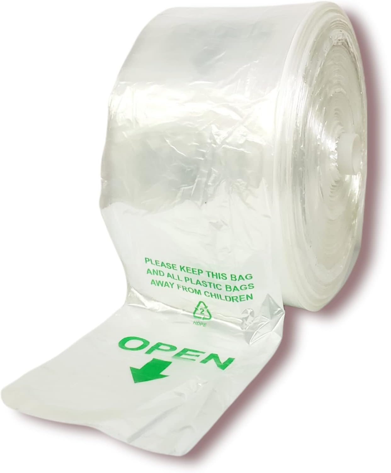 Produce Roll Bags 15x20 High Density Supermarket 4 Rolls, 3000pcs