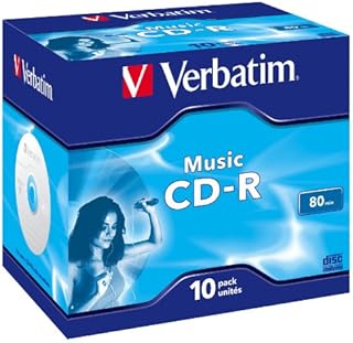 Verbatim Music CD-R for Audio 80min 10 Pack, 43365 (10 Pack)