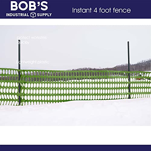 Bisupply 4 Ft Safety Fence – 100 Ft Plastic Fencing Roll For Construction Fencing Pet Fencing And Event Fencing, Green #TOP3