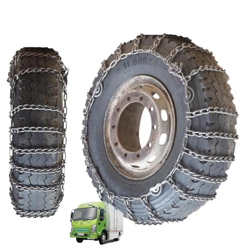 Set of 2 Universal Emergency Tire Traction Chain Snow Chains for Semi Trucks Metal Tire Chains for SUV Trucks Pickup Trucks Semi Trucks Van Trucks ATV Light Truck 9mm 275/80R22.5 9mm 315/80R22.5
