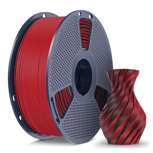 Matte PLA Filament 1.75mm, 1kg(2.2lbs) 3D Printer Filament, Smooth Matte Finish, Less Brittle, Dual Color Appearance from Different Angles, BlackRed