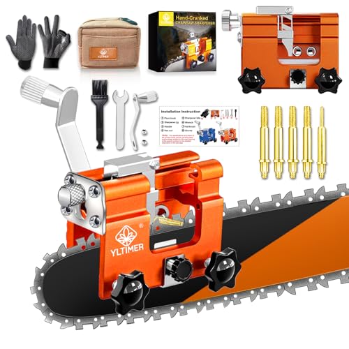 YLTIMER Chainsaw Sharpener Kit for 6"-22" Chains