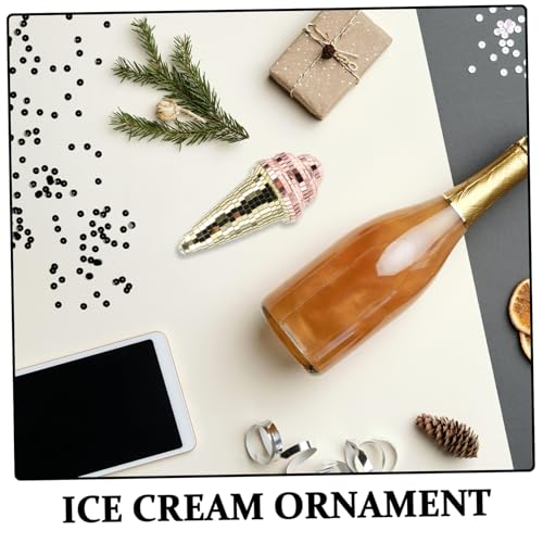 Bola espejada en forma de cucurucho de helado reflectante, decoración versátil para fiestas, bodas, cumpleaños y decoración del hogar miniatura 3