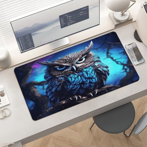 Blue Owl2 Desk Pad protector de escritorio 30x60cm miniatura 6