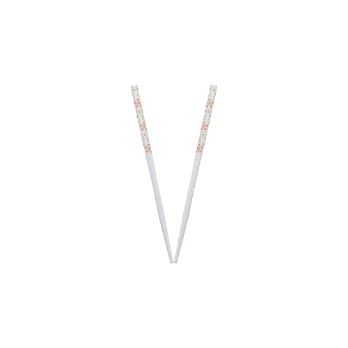 Palillos florales para el cabello, paquete de 2 unidades, flores blancas pequeñas