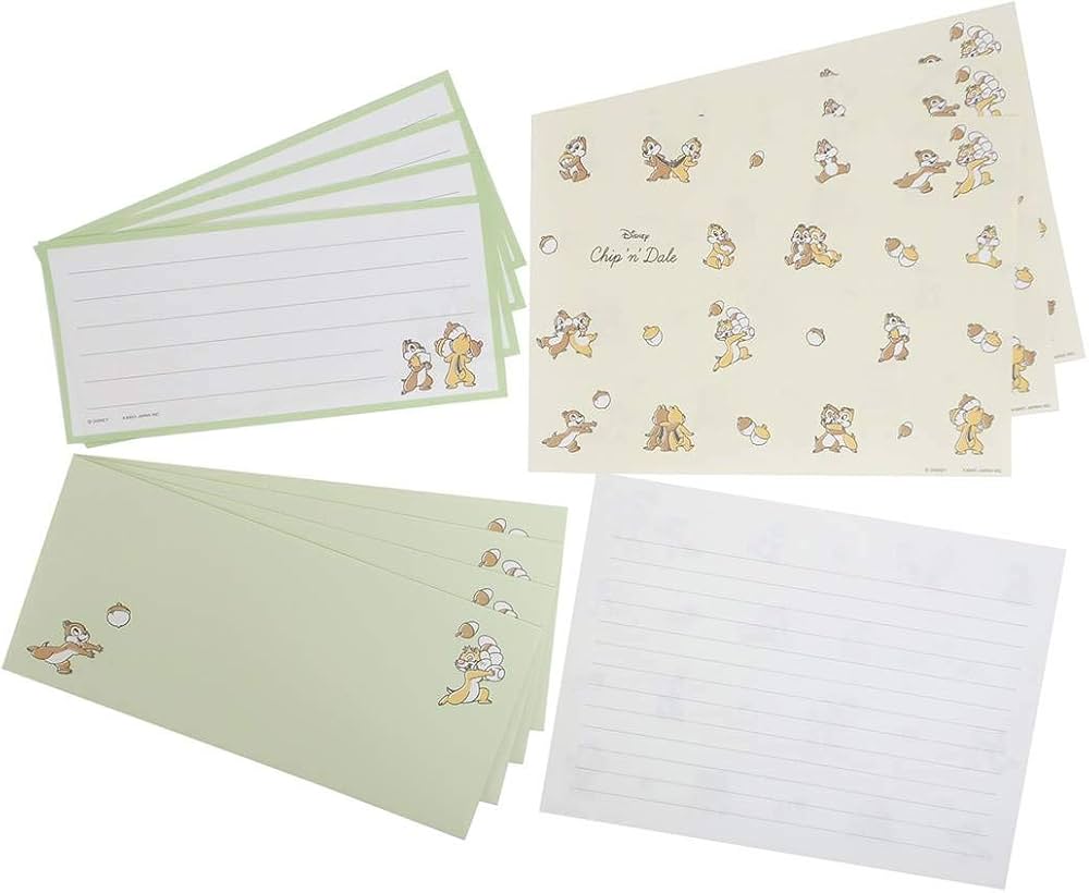 チップとデールミニ便箋 チップとデールミニ便箋