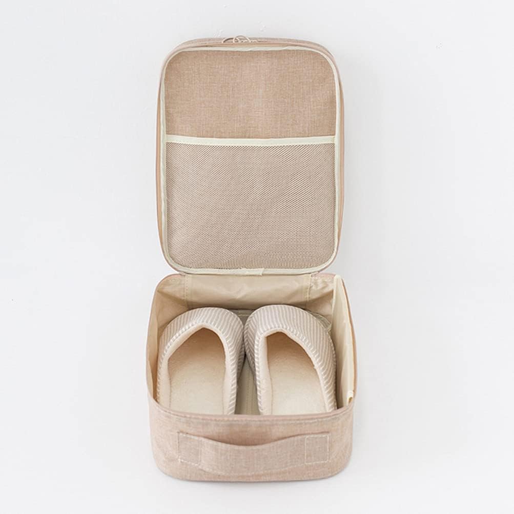  | 4pcs Travel Storage Bag Shoes Slipper Storage Pouch Zippered Carrier Bags Luggage Sorting Storage Bag for Outdoor Travel Business Trip (Random Color), 29X21CM | Shoe Bags