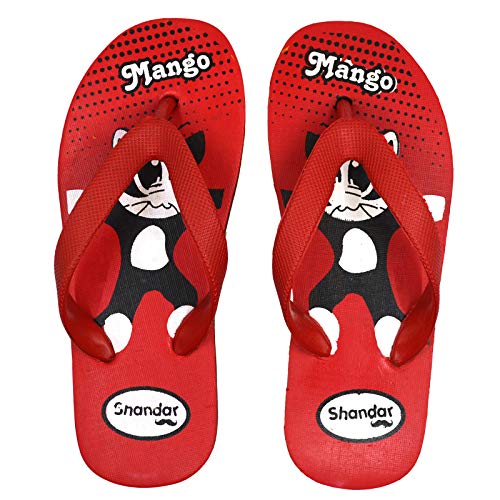 Image of POLITA Boys & Girls Shandar Slip On Slipper Flip Flop, Red
