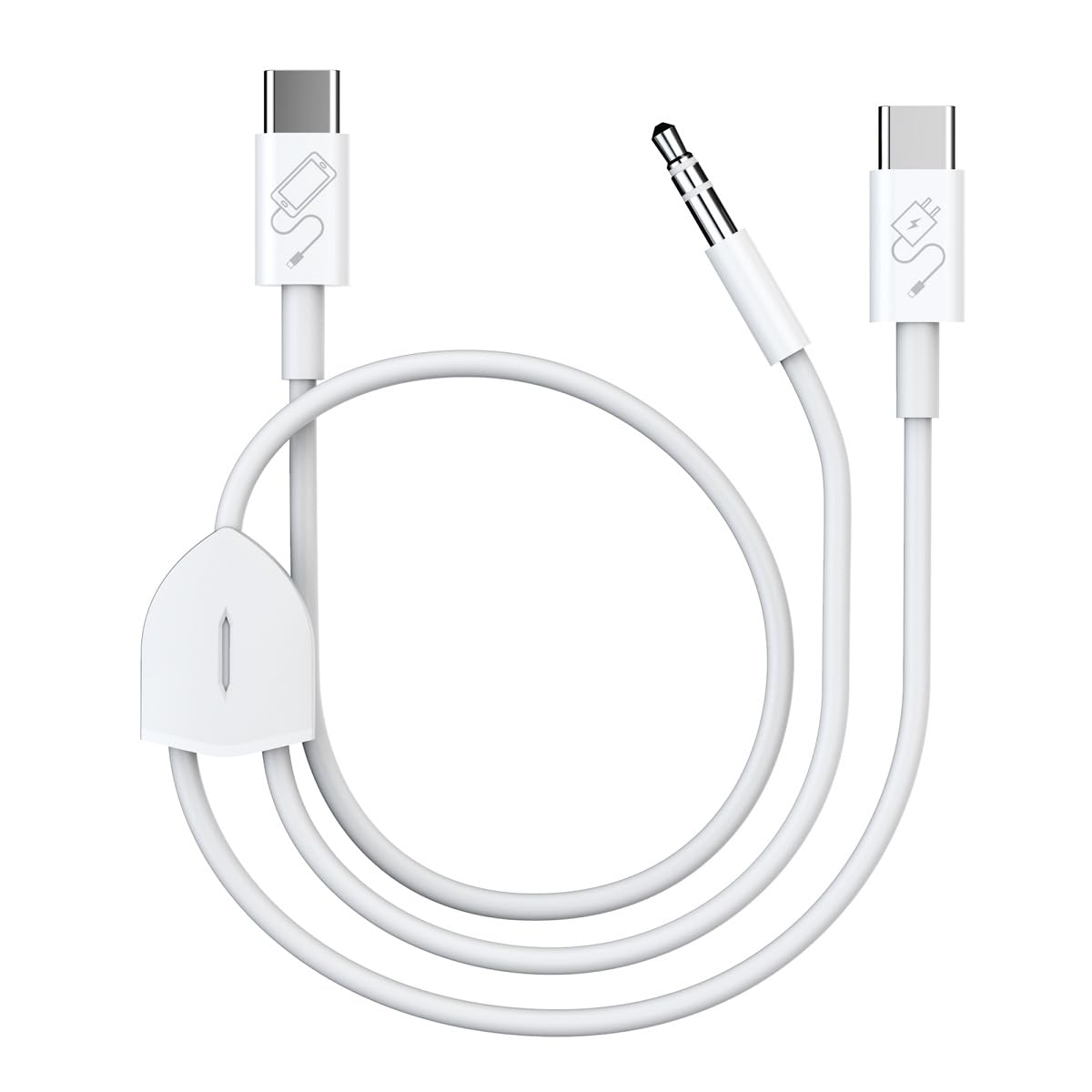 Câble USB C audio 3.5mm adaptateur chargeur pour iPhone 15 et iPad Pro - 6