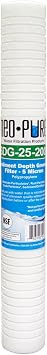 Neo-Pure MBG-25200-05 Sediment Depth Grooved Filter 2-1/2" x 20" 5 Micron Compatible with Standard Housings Removes Sediment, Dirt, and Rust Single Pack