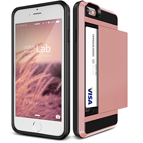 iPhone 6 Case, Verus [Damda Slide][Rose Gold] - [Wallet Card Slot][Heavy Duty Protection] For Apple iPhone 6 4.7
