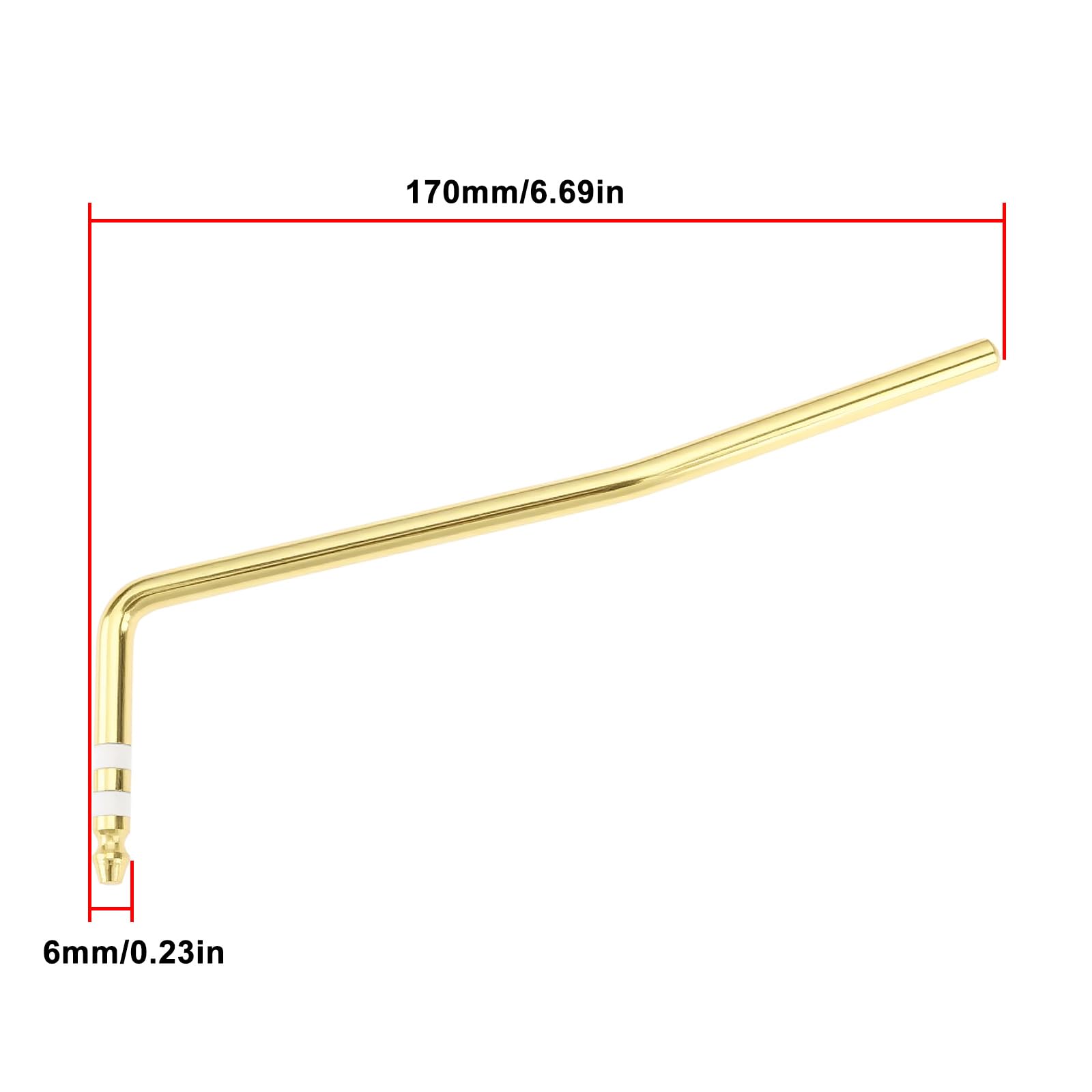 Briny River 2Pcs 6mm Guitar Tremolo Arm Compatible with Ibanez Edge Lo-Pro Compatible with Edge Pro Gold - Image 3
