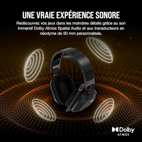 CORSAIR HS80 MAX Kablosuz Gaming Kulaklık, Steel Gray (CA-9011295-EU) - Görsel 5