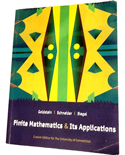 Finite Mathematics & Its Applications 0536214093 Book Cover