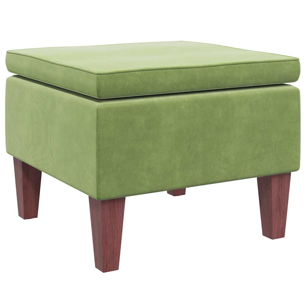 Tabouret velours vert clair stable 5.25kg pour manque de place