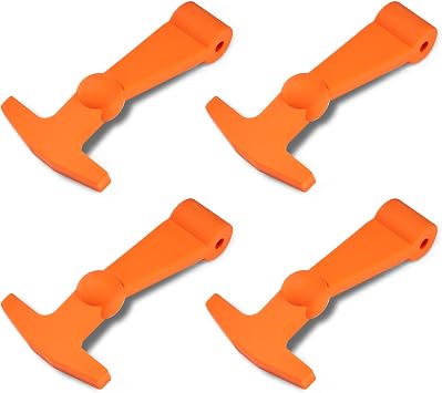 Fanshuge 4Pack Cooler Latches Replacement for Yeti, RTIC Related Coolers,Premium Durable Rubber T- Latches Compatible with Yeti, RTIC Cooler Accessories