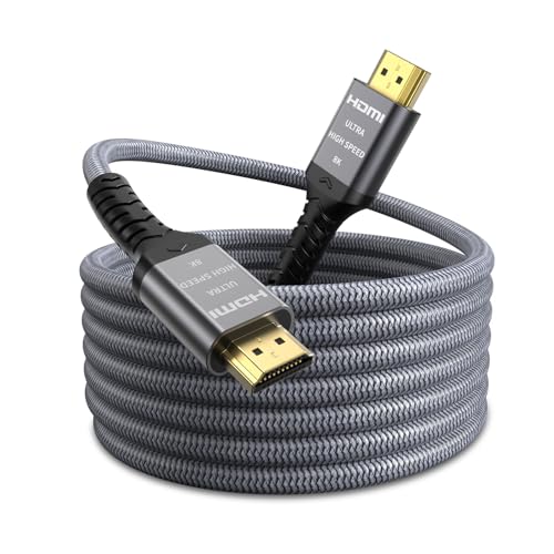 Quntis Premium 8K HDMI Cable 10FT, HDMI 2.1 HDMI to HDMI Cord 48Gbps Ultra High Speed Gaming Hdmi...