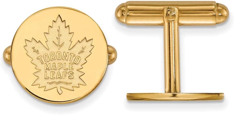 Toronto Maple Leafs Cufflinks (14k Yellow Gold)