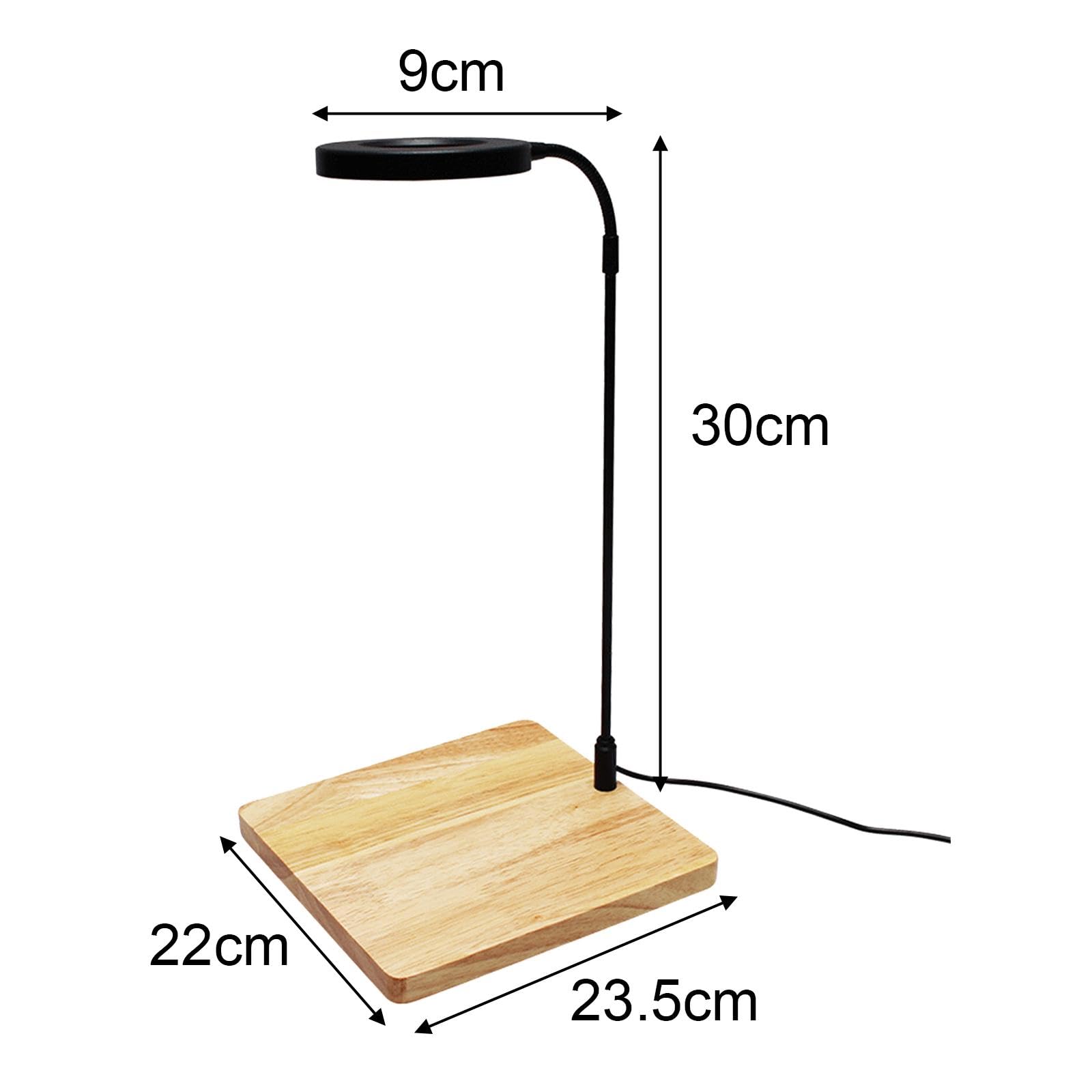 rockible Lumière LED d'aquarium lumière d'aquarium, Lampe de Plantes Aquatiques Portable avec Panneau Lumineux pour Plantes avec Support pour Ornement de, Planche de 22 cm x 23.5 cm