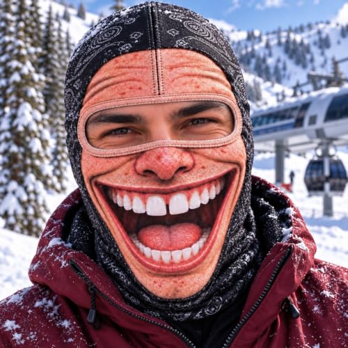 Halloween 3D Printed Masks for Adults Full Face Dress-Up Motorcycle Mask - image 3